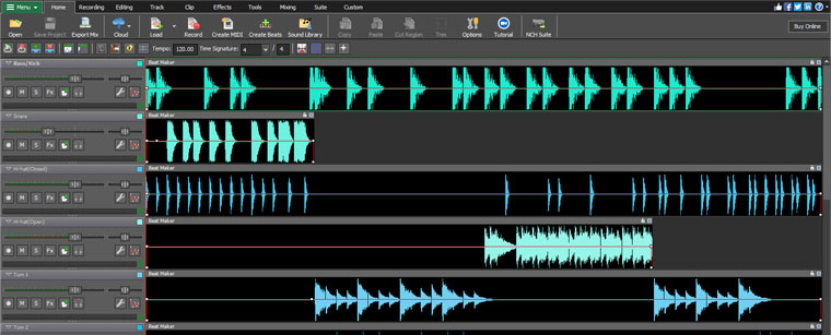 Multitrack Recording Software, Mixing Audio, and Voice Tracks Easy