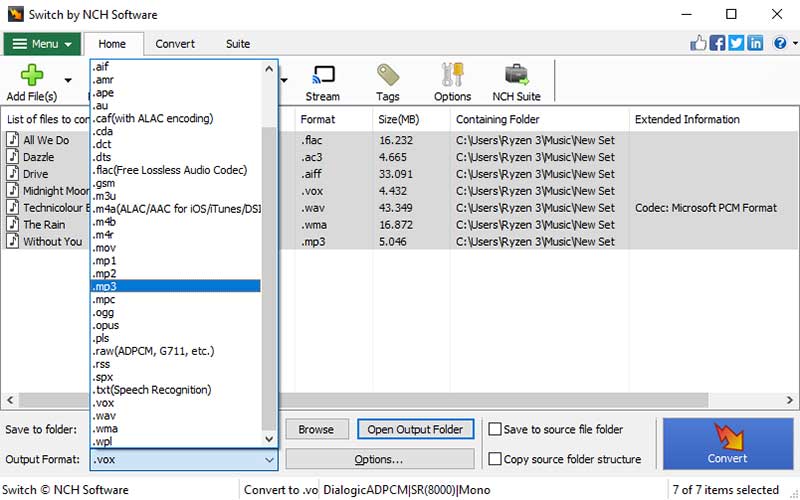 Convert Audio Files To/From All Audio Formats. PC/Mac Audio Converter
